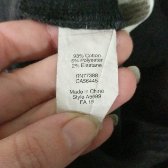 Madewell Black High Riser Cut Off Shortie Shorts - size 30 - Picture 4 of 7